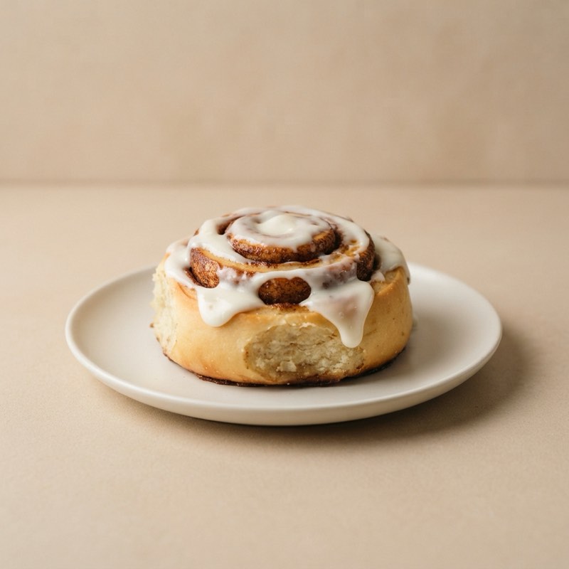 Rollo de Canela Glaseado - Bollería & Viennoiserie de paunaderia, 140 g, 3.20 EUR